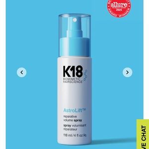 K18 Biomimetic Hairscience AstroLift Reparative Volume Spray - Blue